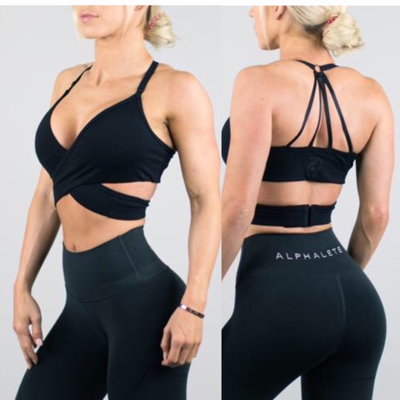 SOLD Elsewhere Wrap Bras (2): Red, Black - Picture 3 of 5